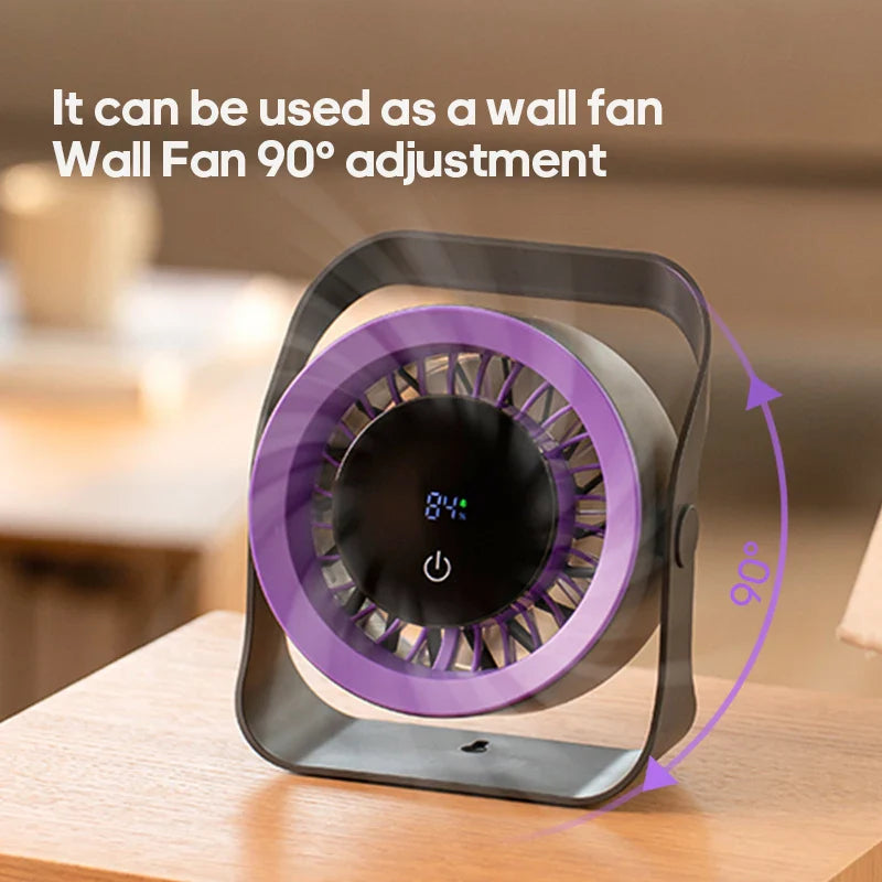 Beat The Heat Instantly ❄️ | 100-Speed Smart Desk Fan with LED Display, Remote Control & Long Battery Life