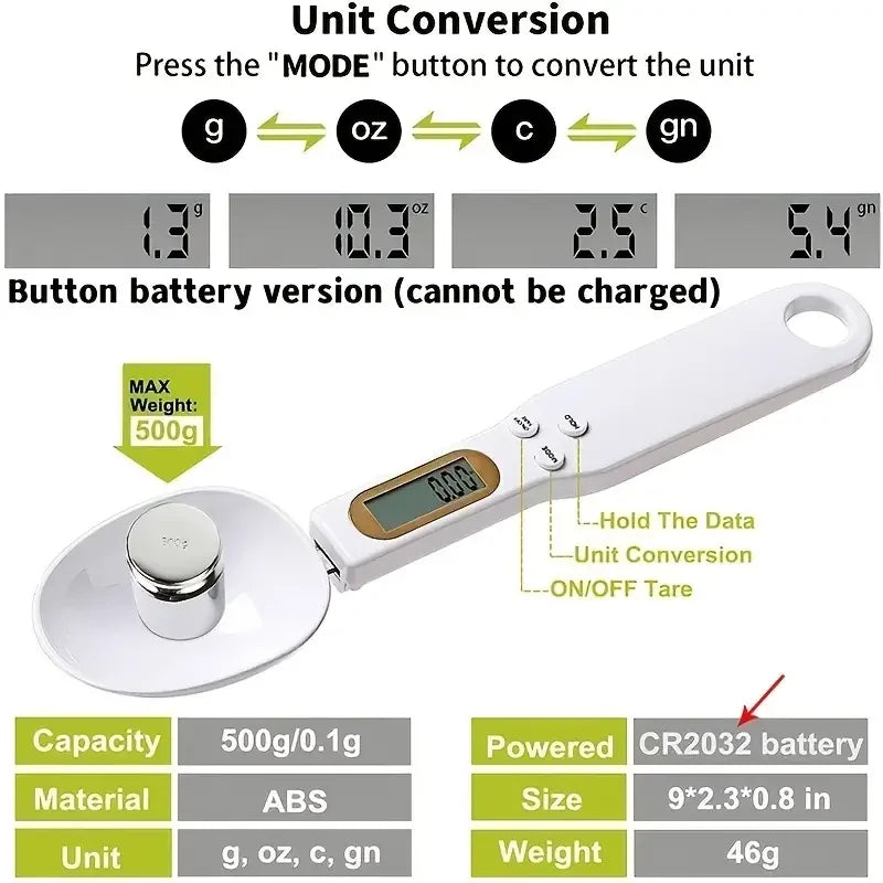 Digital Measuring Spoon Scale – 2PCS Set with LCD